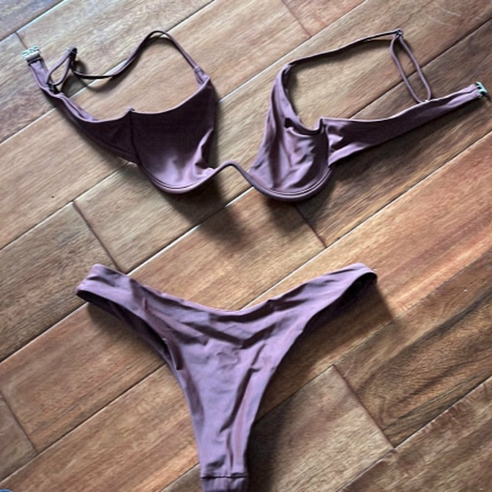 Zaful rose coloured bikini size 8 US